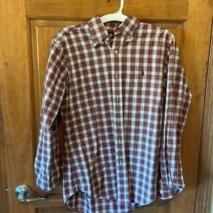 Ralph Lauren dress shirt. Plaid. Good condition.